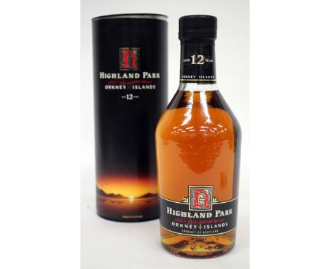 A HIGHLAND PARK 12-YEAR OLD SINGLE MALT SCOTCH WHISKEY from the Orkney Islands, Scotland, 70cl