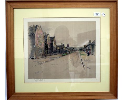 CECIL ALDIN 'THE LYGON ARMS' BROADWAY PROMO LITHOGRAPH signed in pencil in the margin, framed 44cm x 36.5cm 