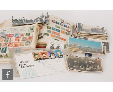 A collection of GB, Commonwealth and world stamps contained in albums, First Day covers and loose in packets (qty) 