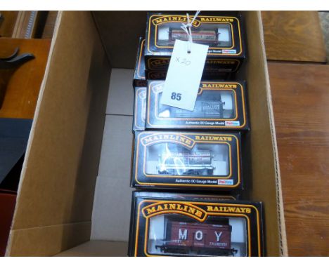 A quantity of boxed Mainline "Palitoy" 00 gauge rolling stock (20)all boxed consisting of (1) 12T Mogo Van B.R. 'Bauxite' Cat