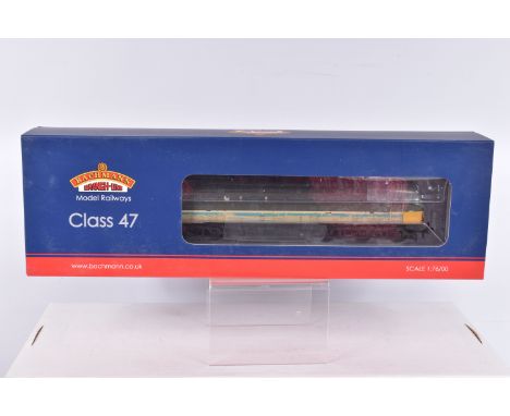 A BOXED OO GAUGE BACHMANN BRANCHLINE MODEL RAILWAYS Class 47, no. 477006 in De-Branded ScotRail livery with NSE Branding - We