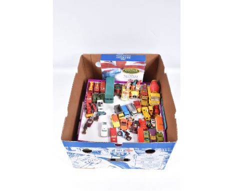 A QUANTITY OF UNBOXED AND ASSORTED PLAYWORN DIECAST VEHICLES, to include Corgi Toys Dougal's Magic Roundabout Car, No.807, Ma