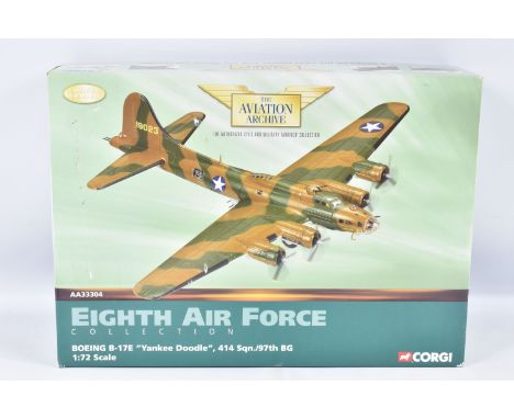 A BOXED LIMITED EDITION 1:72 SCALE CORGI AVIATION ARCHIVE EIGHTH AIR FORCE COLLECTION DIECAST MODEL AIRCRAFT, Boeing B-17E 'Y