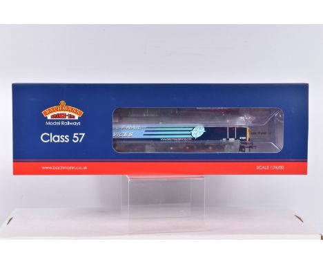 A BOXED OO GAUGE BACHMANN BRANCHLINE MODEL RAILWAYS Class 57, no. 57009 in DRS Compass Blue, item no. 32-754A, appears in new