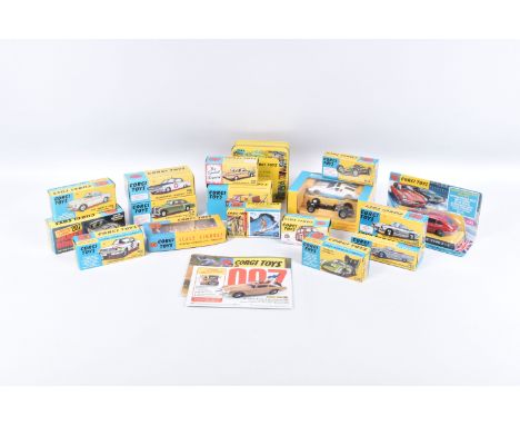 A QUANTITY OF BOXED MODERN HORNBY HOBBIES RE-ISSUE/REPRODUCTION CORGI TOYS MODELS, to include James Bond Aston Martin DB5, No