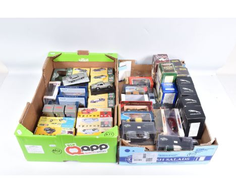 A QUANTITY OF BOXED MODERN DIECAST BRITISH CAR MODELS, to include assorted Lledo and Corgi Classics Vanguards models, includi