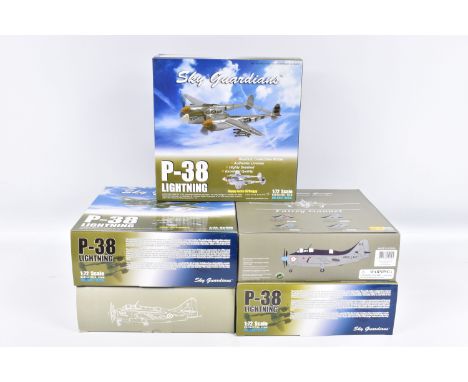 FIVE BOXED SKY GUARDIANS 1:72 SCALE DIE-CAST METAL MODEL AIRCRAFTS,  to include a Fairey Gannet Royal Navy, IWM Duxford, item