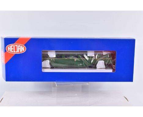 A BOXED OO GAUGE  HELJAN  GWR AEC  DIESEL  RAILCAR, W26W in BR Green with Speed Whiskers with Grey Roof, item no. 19405,   ap