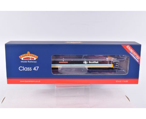 A BOXED OO GAUGE BACHMANN BRANCHLINE MODEL RAILWAY Class 47, no. 47712 'Lady Diana Spencer' in BR Scotrail, Sound fitted, ite
