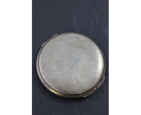 Sterling Silver Cased Ladies Compact, signed Georg Jensen 1941