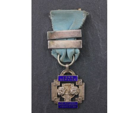 Cased Silver & Enamel Long Service Medal for The National Operatic & Dramatic Association, Birmingham 1973