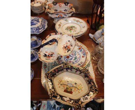 Collection of assorted 19thC and later English Ceramics inc Masons, Burleigh ware etc 