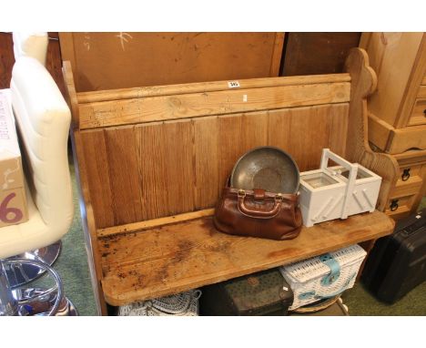 2 Seater Stripped Pine Bench 