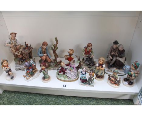 Collection of assorted ceramics inc Capodimonte, Hummel etc 
