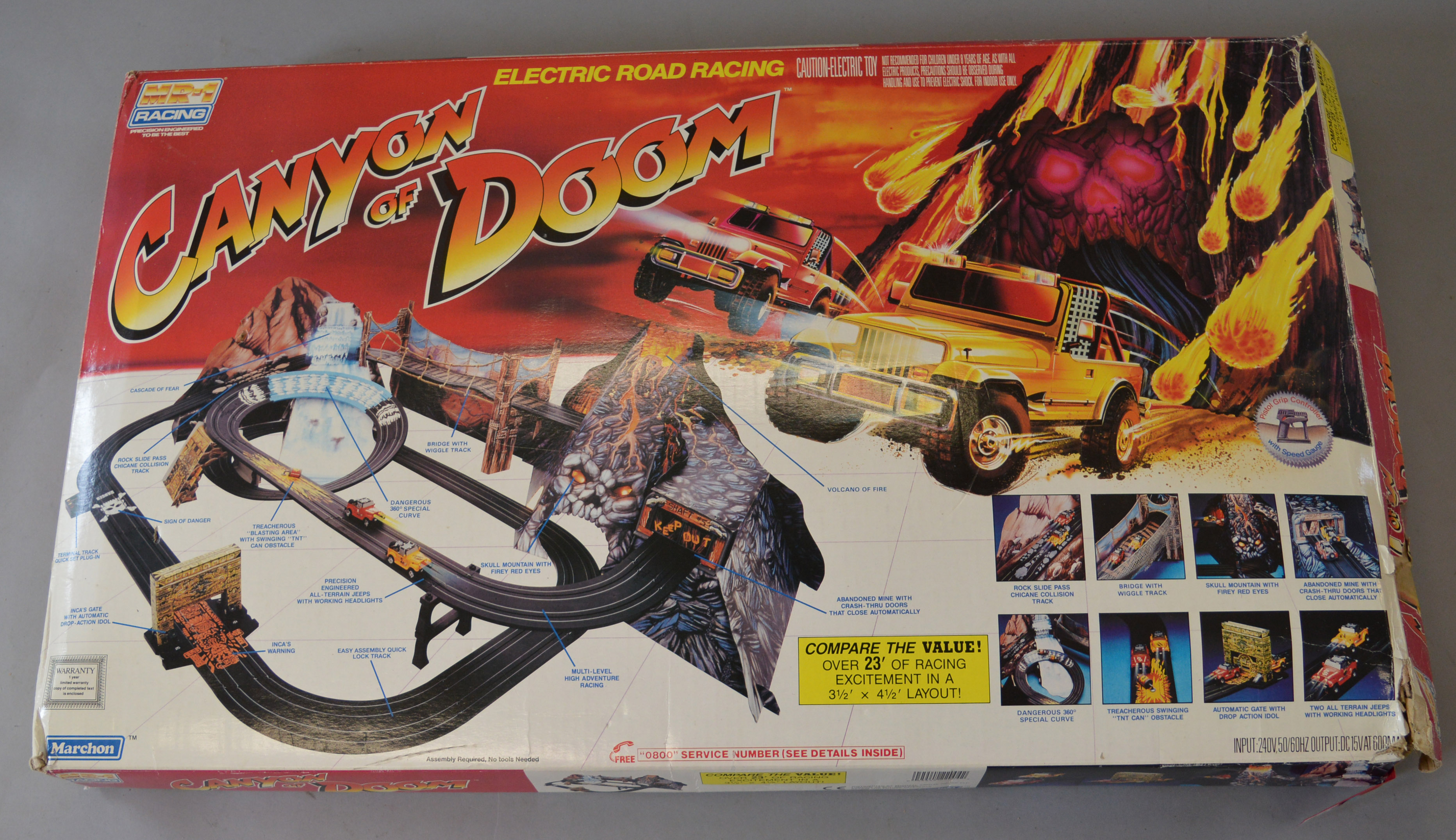 slot track racing box