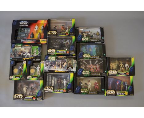 15 x Hasbro/Kenner Star Wars POTF2 figure sets: Jabba's Skiff Guards; Jedi Spirits; Rebel Pilots; Cantina Aliens; Cantina Sho
