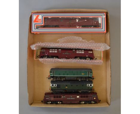 OO Gauge. 5 x Diesel locomotives. Trix, Lima & Hornby. Overall F/G some repainted.