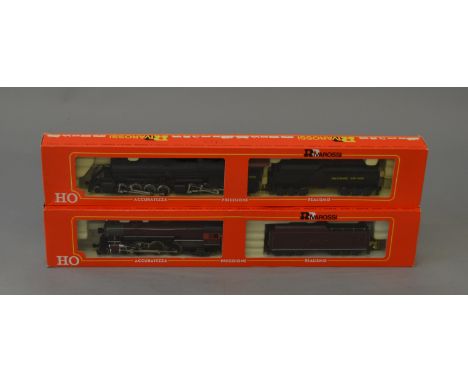 H0 Scale. Rivarossi. 2 x locomotives. Baltimore & Ohio 2-8-8-0 Mallet Ref 1265 & Chicago & Alton 4-6-2 Heavy Pacific Ref 1530