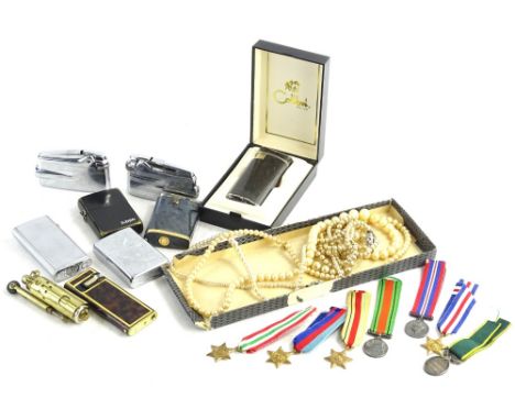 Miscellaneous items,  to include lighters, to include Ronson, Zippo, etc., a trench style lighter, and various miniature seco