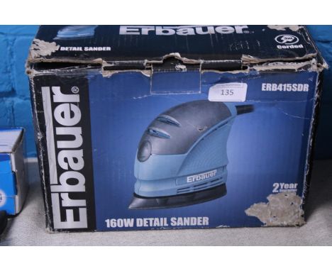 A boxed Erbauer detail sander 