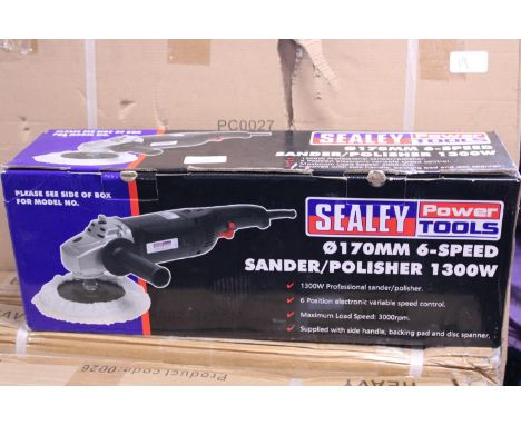 A new boxed Sealey electric sander/polisher 
