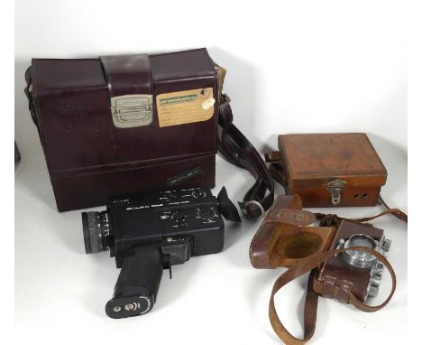 A collection of various photography equipment, to include a Leica D.R.P. No 236436 Ernest Leitz Wetzlar; together with a Bole