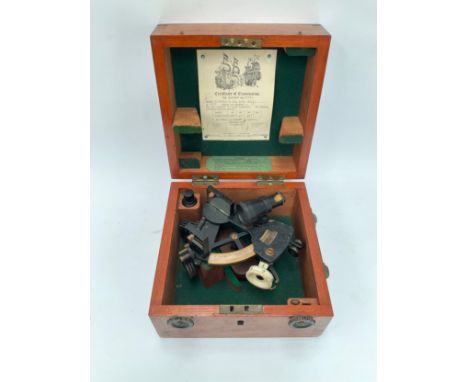 A B. Cooke &amp; Son Ltd of Hull sextant, no. 27514, cased 