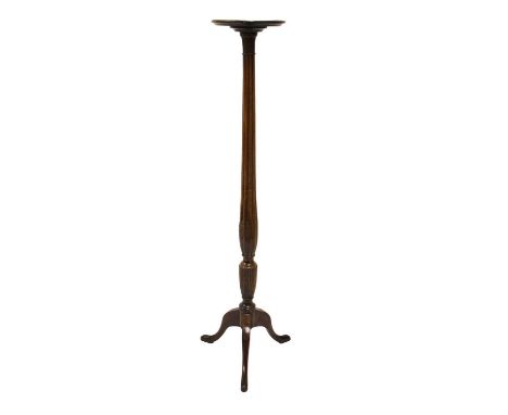 Large torchere on tripod base, 148cm high