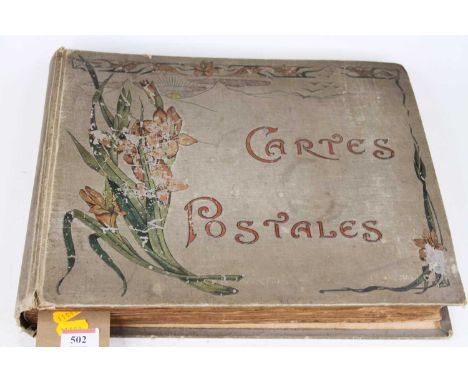 An album  of vintage postcards, mainly topographical