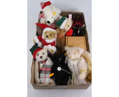 A collection of various Steiff teddy bears