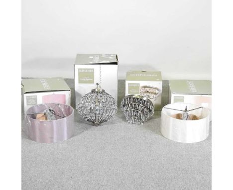 A Schreiber ceiling light, together with three others, new boxed