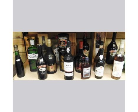 A bottle of The Chairman's scotch whisky, 70cl, together with a collection of seventeen various bottles, to include whisky an
