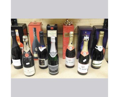 A bottle of Moet &amp; Chandon champagne, 75cl, together with a collection of twelve various bottles of champagne and sparkli