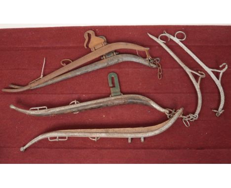 A box of vintage horse tack. Mainly Haynes etc  