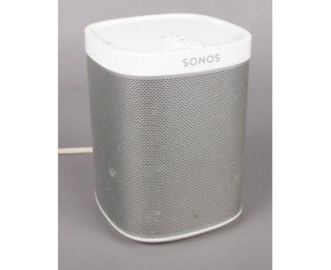A Sonos Play:1 speaker.  Powers up but unsure if in working order.
