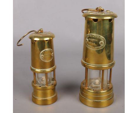 Two Lamp &amp; Limelight Company miners lamps.  