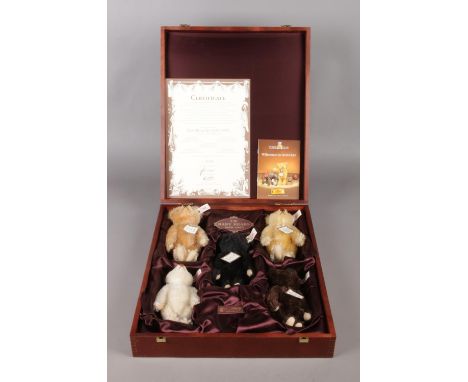 A Steiff limited edition British Collector's Baby Bear Set 1989-1993. No 1118 / 1847. Comprising of five small teddy bears in