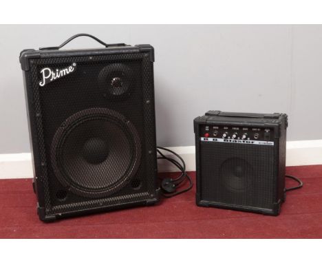 Two Amplifiers. Prime PM-50 &amp; B. B. Blaster BB10 Watt Amplifier.  