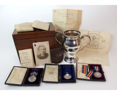 A life saving group of three medals to officer W H Roberts, SS Lord Erne, Belfast the Liverpool Shipwreck and Humane Society 