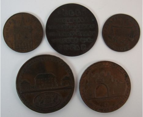 Dundee token 'Payable at W Crooms, High Street, Dundee' toned, proof like finish, weak flange, uncirculated 1797 Dundee Penny
