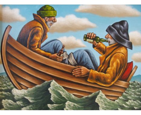 •GRAHAM McKEAN (Scottish b. 1962) A LIFE ON THE OCEAN WAVE Oil on canvas, signed, 41 x 51cm (16 x 20")