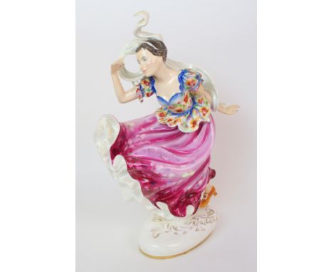 A Royal Doulton "Columbine" figure of a lady Royal Doulton mark to underside and further marked "H.N. 2738 modelled by Dougla