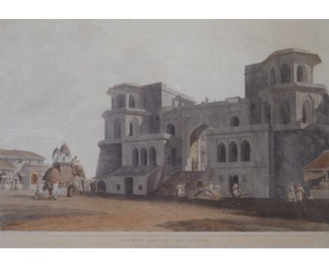 THOMAS DANIELL RA (British 1749 - 1840) WILLIAM DANIELL RA (British 1769 - 1837) 'THE GREAT PAGODA, TRITCHINOPOLY', 'RUINS OF