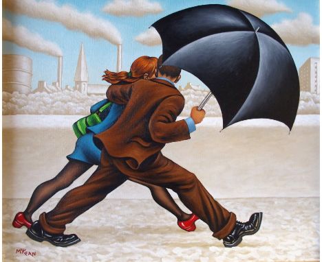 •GRAHAM McKEAN (Scottish b. 1962) WITH YOU BY MY SIDE Oil on canvas, signed, 51 x 61cm (20 x 24")