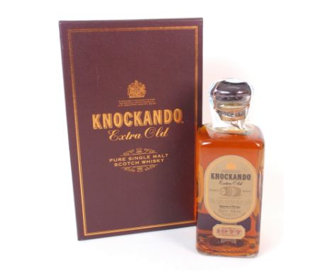 Knockando Extra Old single malt Scotch whisky distilled in 1977 and bottled in 1998, 70cl, 43% volume, in presentation box