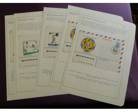 Russia 1980 Moscow Olympics 5x pre-paid illustrated misce. sport events