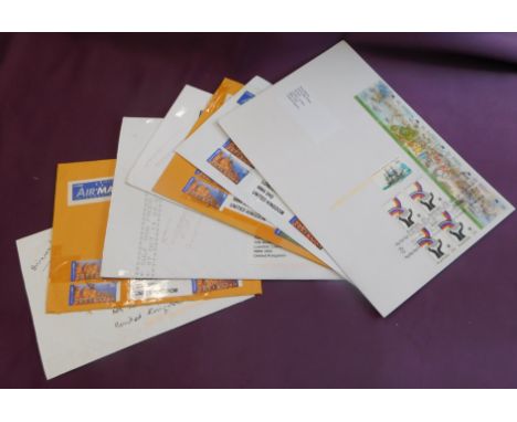 Australia 2014 6x philatelic envelopes posted to same address in UK with carious postal rate combinations