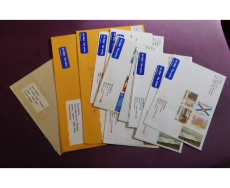 Canada 2014-2018 11x philatelic covers posted to same address in UK with various postal rate combinations