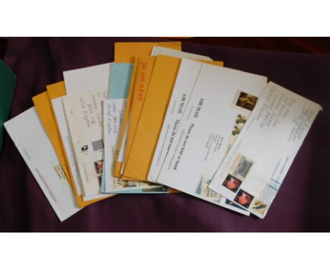 USA 2013-2017 25x philatelic covers posted to same address in London with some interesting postage combinations