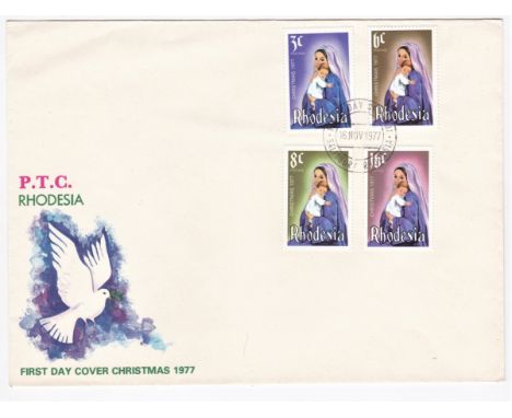 3 x Rhodesia 28th Congress of Southern Africa Philatelic Federation (Rhopex) FDC unaddressed cancelled 2/5/1966 Bulawayo with